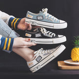 Amozae-Back To School Gifts Harajuku Canvas Shoes Women Ulzzang All-Match