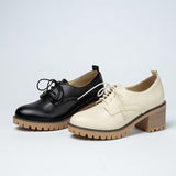 Amozae-Back To School Gifts Leather Autumn Single Shoes