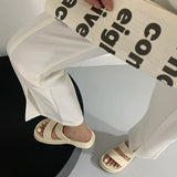 Amozae-2024 New Gladiator Summer Sandalias Fashion Platform Flats Elegant Open Toe Slippers Comfort Beach Slides-Platform boots