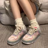 Amozae-Back To School Gifts Aesthetic Butterfly Bat Patchwork Sneakers