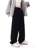 Amozae-Schwarze Vintage Baggy Boyfriend Jeans- Streetwear y2k outfits Fall Outfits Christmas Thanksgiving Gift New Year's Eve