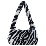 Amozae-Back To School Gifts Plush Underarms One-shoulder Handbag