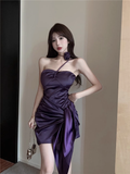 Amozae-dress to impress party dress nye outfits Sexy Purple Party Dress  YM1228