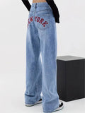 Amozae-Baggy boyfriend jeans with an embroidered motif on the back- Streetwear y2k outfits Fall Outfits Christmas Thanksgiving Gift New Year's Eve