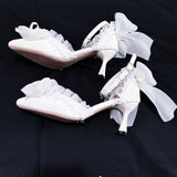 Amozae-kawaii shoes lolita high heel for women beige wedding shoes woman shoes size 34 mary jane flats Bride shoes 2025 shoes designer luxury shoes prom shoes