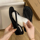 Amozae-Designer Summer Beach Women Clip Toe Slippers Fashion Outdoor Slip On Wedges Heel Slides Female Flip Flop Shoes-Platform boots