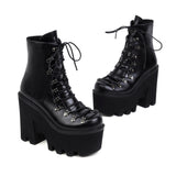 Amozae-Back To School Gifts Cross Strapping Waterproof Boots