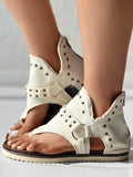 Amozae-Star Print Studded Sandals