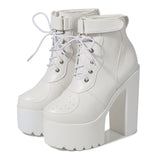 Amozae-Back To School Gifts Chunky Martin ankle boots