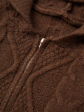 Amozae-Fall Outfits -Oversize hooded cardigan- Streetwear y2k outfits Fall Outfits Christmas Thanksgiving Gift New Year's Eve