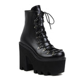 Amozae-Back To School Gifts Cross Strapping Waterproof Boots