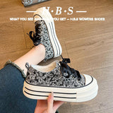 Amozae-Casual Woman Shoe Espadrilles Platform Tennis Female All-Match Creepers Flats Breathable Clogs Summer New Dress Fabric Floral Sp