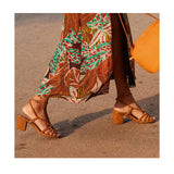 Amozae-Female Sandal 2025 Women's Block Heels Open Toe Large Size Ladies Shoes Summer Med Girls New Fashion Chunky Comfort Peep Big Bei