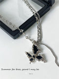 Amozae-Y2k Star Cross Butterfly Heart Vintage Set Pendant- Streetwear y2k outfits Fall Outfits Christmas Thanksgiving Gift New Year's Eve