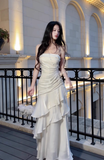 Amozae-dress to impress party dress nye outfits Sexy Straps Prom Dress Irregular Ruffles Mermaid Birthday Dress  YM1683