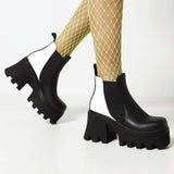 Amozae-Back To School Gifts Thick Soled Short Tube Boots