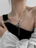 Amozae-y2k star cross butterfly heart set pendant / y2k star cross butterfly heart set pendant- Streetwear y2k outfits Fall Outfits Christmas Thanksgiving Gift New Year's Eve