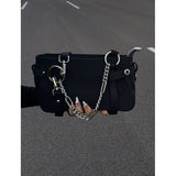 Amozae-Back To School Gifts Chain Link Edge Shoulder Bag