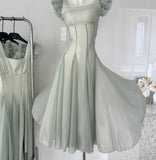 Amozae-birthday dress pretty outfits Vintage-Inspired Pastel Green Summer Maxi Dress