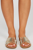 Amozae-Anaya Flat Sandals - Gold