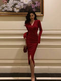 Amozae-dress to impress party dress nye outfits Red Sheath Dress For Women, Party Dress  YM1599