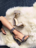 Amozae-Thick Heel Ankle Strap Sandals