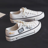 Amozae-Back To School Gifts Harajuku Canvas Shoes Women Ulzzang All-Match