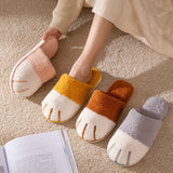 Amozae-Back To School Gifts Cat's claw plush slippers