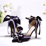 Amozae-kawaii shoes shoes woman 2025 trend Elegant woman heeled shoes lolita heels purple y2k shoes for women Party dresses woman designer shoe prom shoes