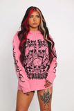 Amozae-Hoodie Winter Mens Clothing Streetwear Hip Hop Punk Oversized Tops Pullovers Skulls Sweatshirts Kpop Men Y2k Clothes Hoodies Top