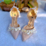 Amozae-kawaii shoes pink kitten heels Weddings bridal shoes heels woman luxury lolita heels for ladies y2k pearl heeled shoes women elegant prom shoes