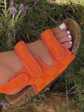 Amozae-Velcro Flat Sandals