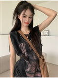 Amozae-Streetwar Y2k Vintage Women T Shirts KPOP Tank Tops Oversized Tees Punk Hip Hop Girl Emo Gaphic Clothes Harajuku Femme Crop Top