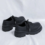 Amozae- Amsa Matt Black Bumper Shoes