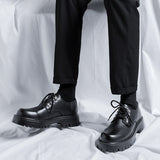 Amozae- Baegam Military Chunky Sole Derby Shoes