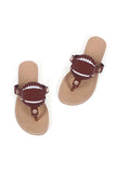 Amozae-Baseball Flip-Flop Flat Sandals