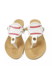 Amozae-Baseball Flip-Flop Flat Sandals