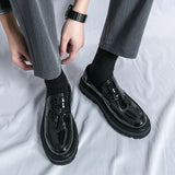 Amozae- Beon Flatform Patent Tassel Loafers