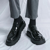 Amozae- Beon Flatform Patent Tassel Loafers