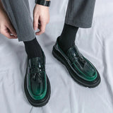 Amozae- Beon Flatform Patent Tassel Loafers