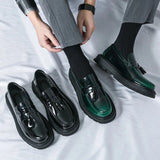 Amozae- Beon Flatform Patent Tassel Loafers