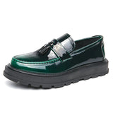 Amozae- Beon Flatform Patent Tassel Loafers