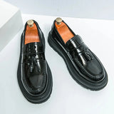 Amozae- Beon Flatform Patent Tassel Loafers