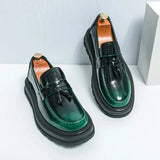 Amozae- Beon Flatform Patent Tassel Loafers