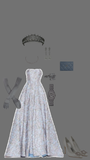 Amozae-Cyber Monday Christmas party outfits Elegant Ball Gown Strapless Light Sky Blue Lace Long Prom Dresses Evening Dress C3140