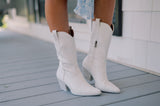 Amozae-Arisa Western Boot- White