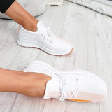 Amozae Breathable Lightweight Lace-Up Sneakers