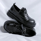 Amozae- Chungmuro Contrast Stitch Shoes