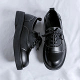 Amozae- Chungmuro Contrast Stitch Shoes