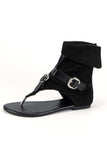 Amozae-Clip Toe Buckle Ankle Boots Sandals